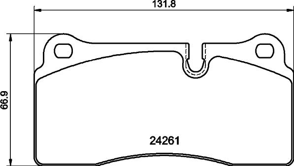 Pagid T2888 - Гальмівні колодки, дискові гальма autozip.com.ua