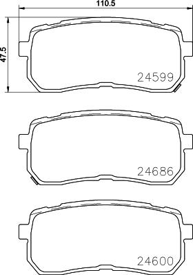 Pagid T2383 - Гальмівні колодки, дискові гальма autozip.com.ua