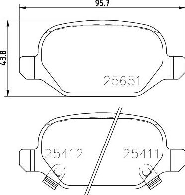 Pagid T2233 - Гальмівні колодки, дискові гальма autozip.com.ua