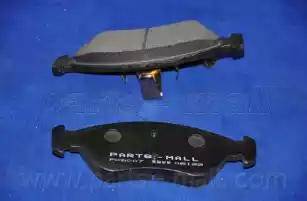 Parts-Mall PKB-007-S - Гальмівні колодки, дискові гальма autozip.com.ua