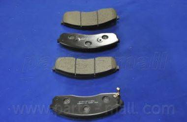 Parts-Mall PKB-013 - Гальмівні колодки, дискові гальма autozip.com.ua