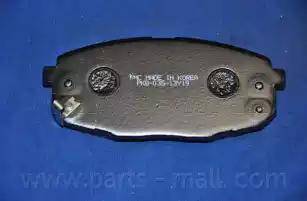 Parts-Mall PKB-035-S - Гальмівні колодки, дискові гальма autozip.com.ua