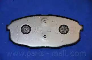 Parts-Mall PKB-035-S - Гальмівні колодки, дискові гальма autozip.com.ua