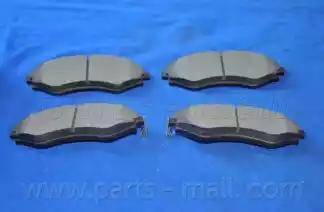 Parts-Mall PKC-013-S - Гальмівні колодки, дискові гальма autozip.com.ua