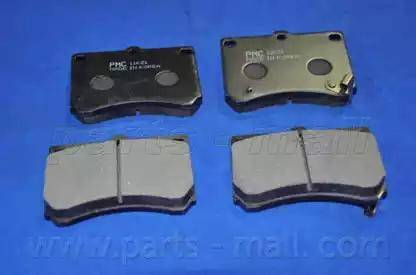 Parts-Mall PKH-007 - Гальмівні колодки, дискові гальма autozip.com.ua