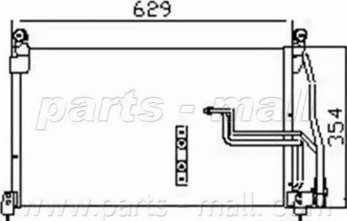 Parts-Mall PXNC1-009 - Конденсатор, кондиціонер autozip.com.ua