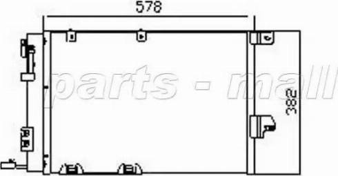 Parts-Mall PXNC1-002 - Конденсатор, кондиціонер autozip.com.ua