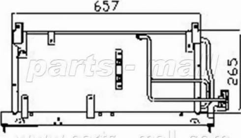 Parts-Mall PXNC1-010 - Конденсатор, кондиціонер autozip.com.ua