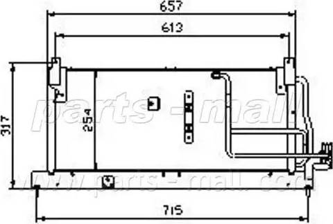 Parts-Mall PXNC1-011 - Конденсатор, кондиціонер autozip.com.ua