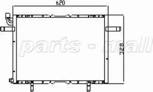 Parts-Mall PXNC1-012 - Конденсатор, кондиціонер autozip.com.ua