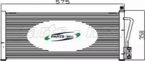 Parts-Mall PXNC2-003 - Конденсатор, кондиціонер autozip.com.ua