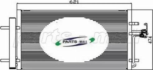 Parts-Mall PXNC2-007 - Конденсатор, кондиціонер autozip.com.ua