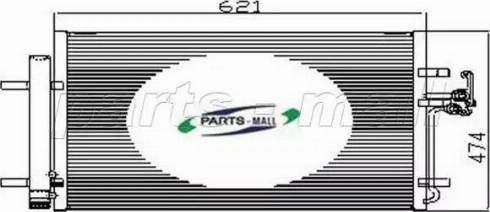 Parts-Mall PXNC2-013 - Конденсатор, кондиціонер autozip.com.ua