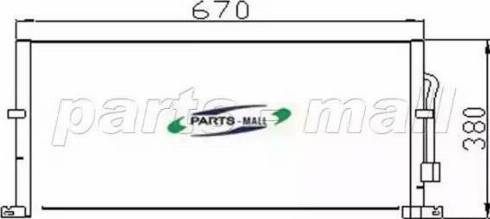 Parts-Mall PXNC2-012 - Конденсатор, кондиціонер autozip.com.ua