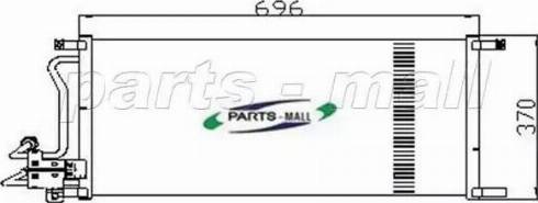 Parts-Mall PXNC2-020 - Конденсатор, кондиціонер autozip.com.ua