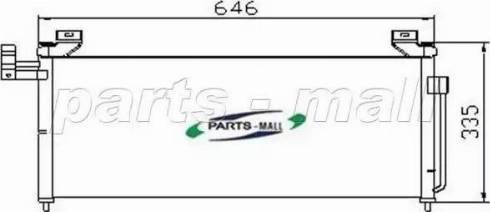 Parts-Mall PXNCH-003 - Конденсатор, кондиціонер autozip.com.ua