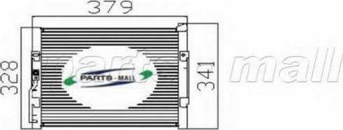 Parts-Mall PXNCJ-005 - Конденсатор, кондиціонер autozip.com.ua