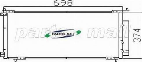 Parts-Mall PXNCJ-010 - Конденсатор, кондиціонер autozip.com.ua