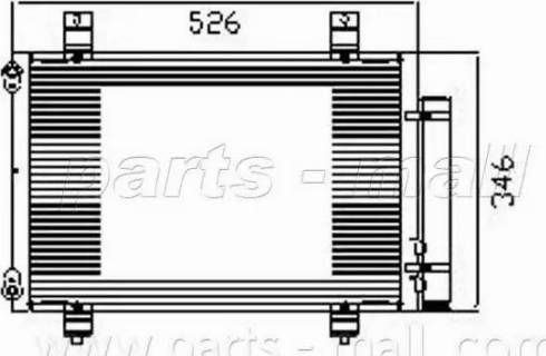 Parts-Mall PXNCM-005 - Конденсатор, кондиціонер autozip.com.ua