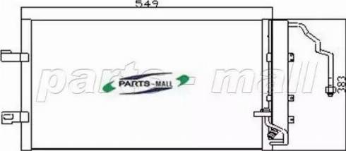 Parts-Mall PXNCR-001 - Конденсатор, кондиціонер autozip.com.ua