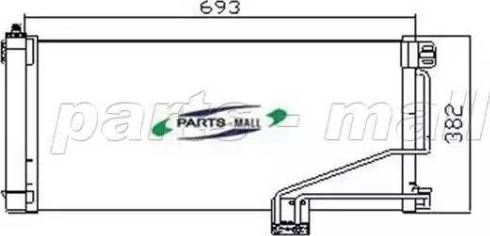 Parts-Mall PXNCR-003 - Конденсатор, кондиціонер autozip.com.ua