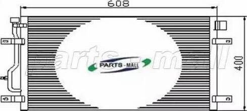 Parts-Mall PXNCT-005 - Конденсатор, кондиціонер autozip.com.ua