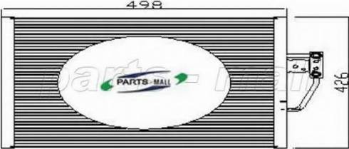 Parts-Mall PXNCV-008 - Конденсатор, кондиціонер autozip.com.ua