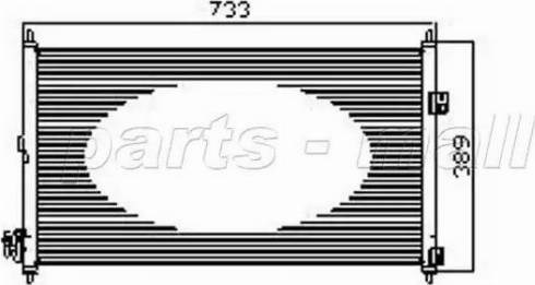 Parts-Mall PXNCW-022 - Конденсатор, кондиціонер autozip.com.ua