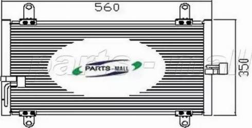 Parts-Mall PXNCX-024G - Конденсатор, кондиціонер autozip.com.ua