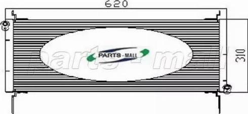 Parts-Mall PXNCX-023G - Конденсатор, кондиціонер autozip.com.ua