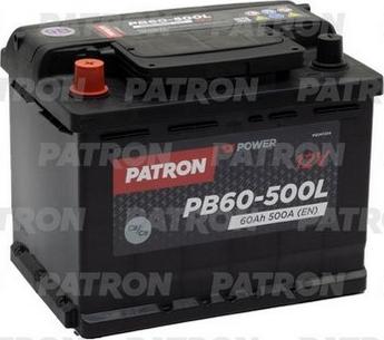 Patron PB60-500L - Стартерна акумуляторна батарея, АКБ autozip.com.ua