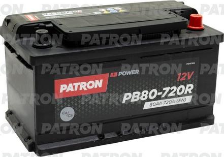 Patron PB80-720R - Стартерна акумуляторна батарея, АКБ autozip.com.ua