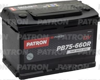 Patron PB75-660R - Стартерна акумуляторна батарея, АКБ autozip.com.ua