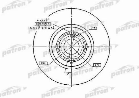 Patron PBD9559 - Гальмівний диск autozip.com.ua