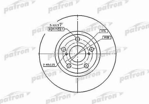 Patron PBD4046 - Гальмівний диск autozip.com.ua