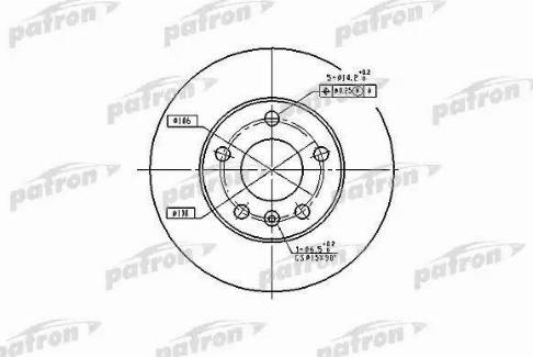 Patron PBD4051 - Гальмівний диск autozip.com.ua