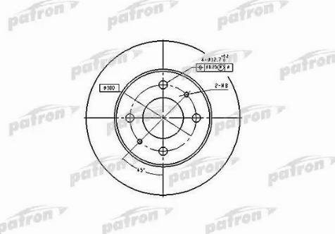 Patron PBD4019 - Гальмівний диск autozip.com.ua