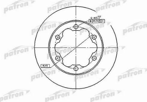 Patron PBD4089 - Гальмівний диск autozip.com.ua