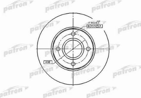 Patron PBD4036 - Гальмівний диск autozip.com.ua