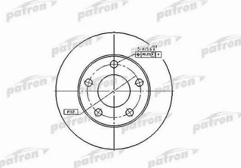 Patron PBD4026 - Гальмівний диск autozip.com.ua