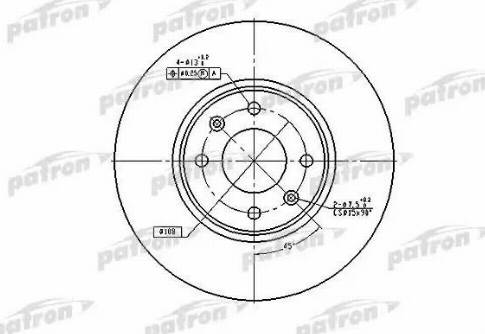 Patron PBD4141 - Гальмівний диск autozip.com.ua