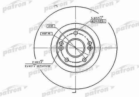 Patron PBD4179 - Гальмівний диск autozip.com.ua