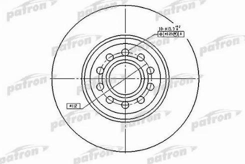 Patron PBD4262 - Гальмівний диск autozip.com.ua