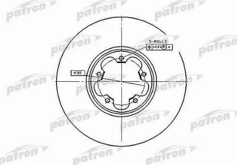 Patron PBD4216 - Гальмівний диск autozip.com.ua