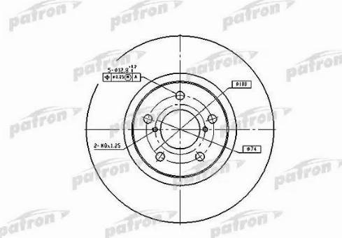 Patron PBD1437 - Гальмівний диск autozip.com.ua