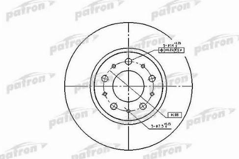 Patron PBD1697 - Гальмівний диск autozip.com.ua