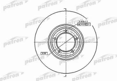 Patron PBD1642 - Гальмівний диск autozip.com.ua