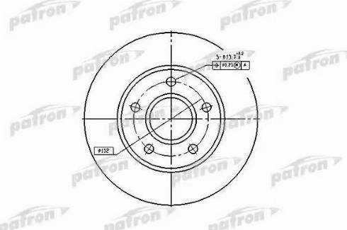 Patron PBD1647 - Гальмівний диск autozip.com.ua