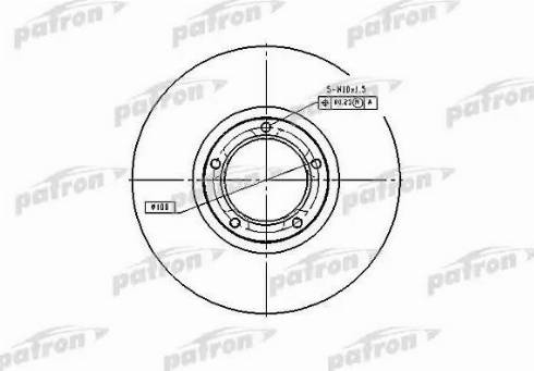 Patron PBD1653 - Гальмівний диск autozip.com.ua