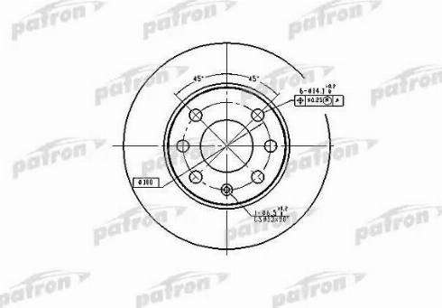 Patron PBD1607 - Гальмівний диск autozip.com.ua